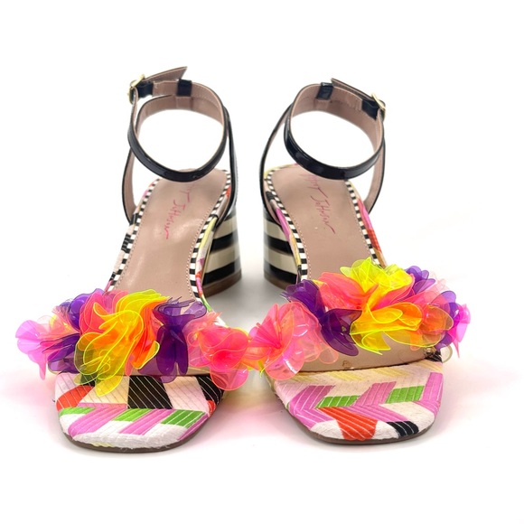 Betsey Johnson Shoes - Betsey Johnson Multicolor Floral Sandals